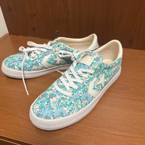NWT Converse Breakpoint Ox Floral Cyan Blue White Womens Shoes Sneakers Size 7 - Picture 2 of 7